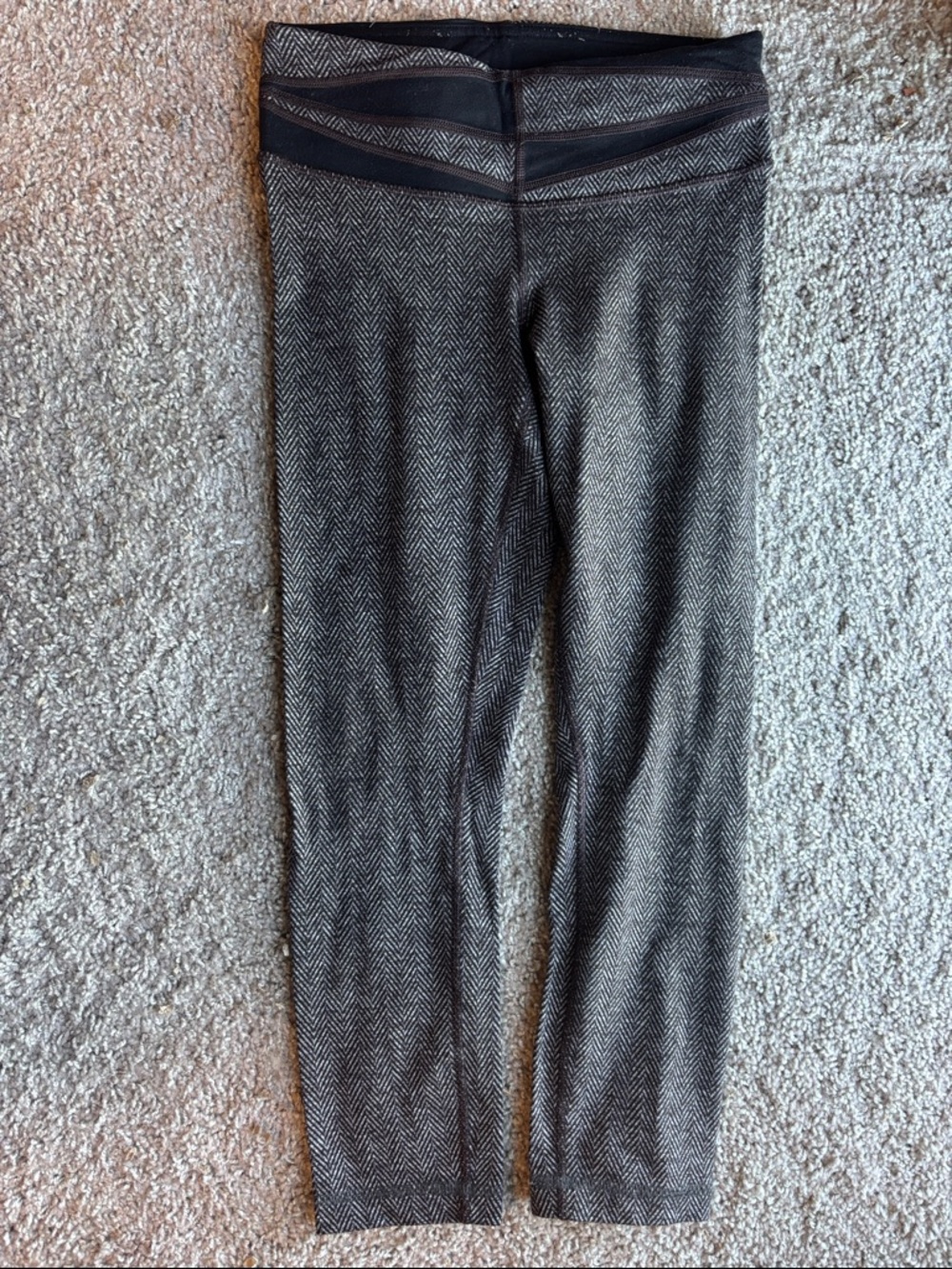 Lululemon Gray Herringbone Leggings